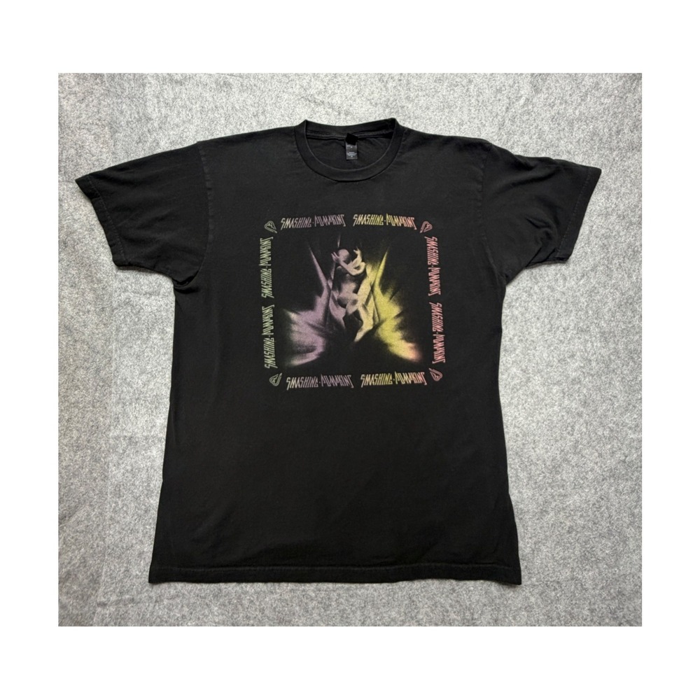 Smashing Pumpkins Graphic T-Shirt Black Tultex Cotton XL Rock Band Tee